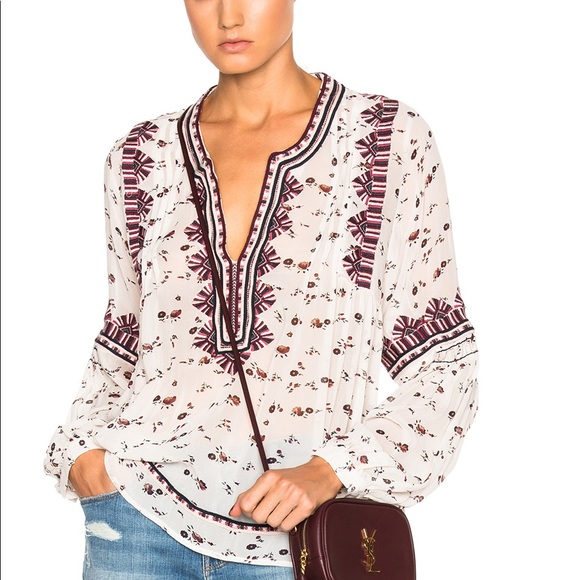 Ulla Johnson Tops - ULLA JOHNSON silk blouse size 2